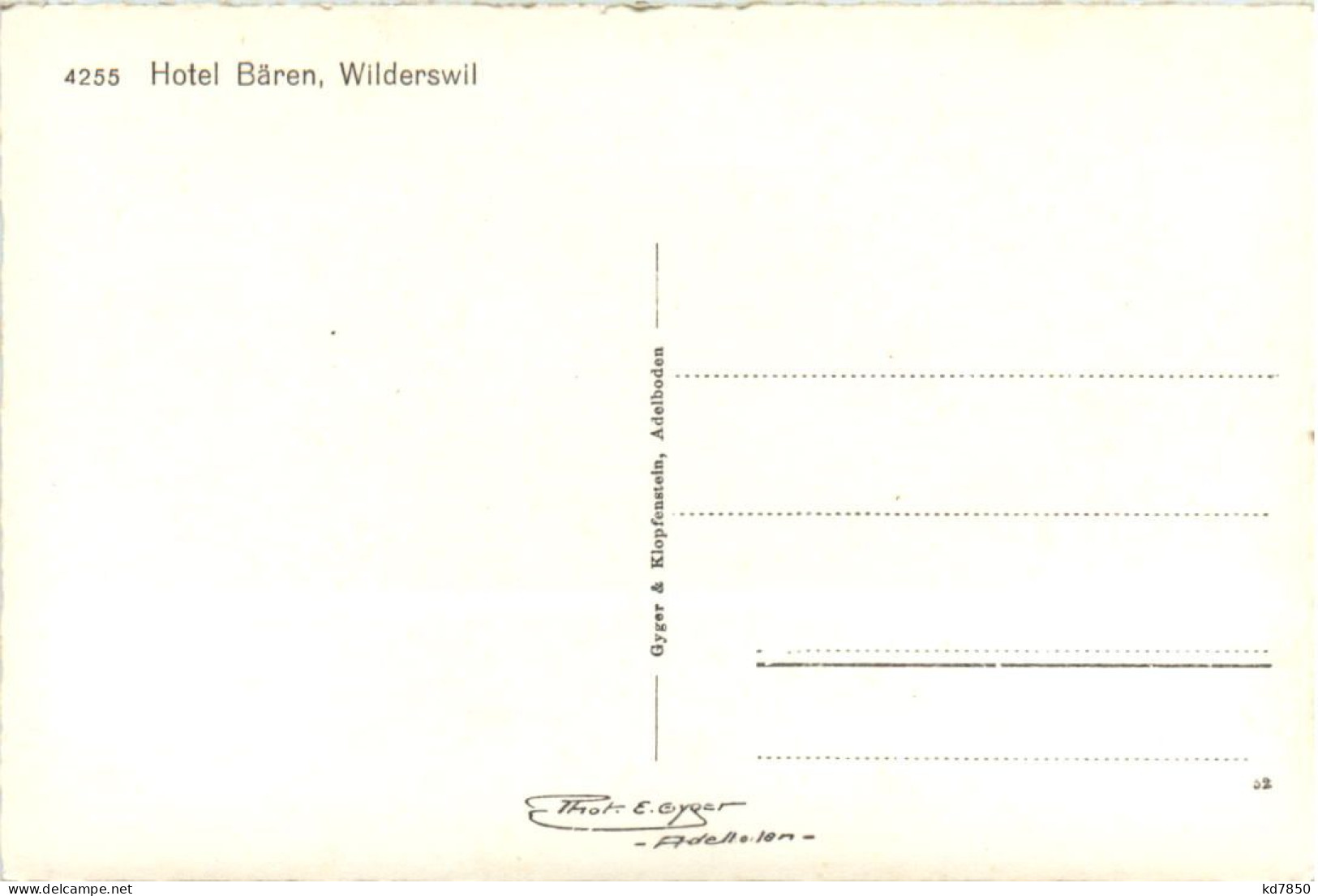 Wilderswil - Hotel Bären - Wilderswil