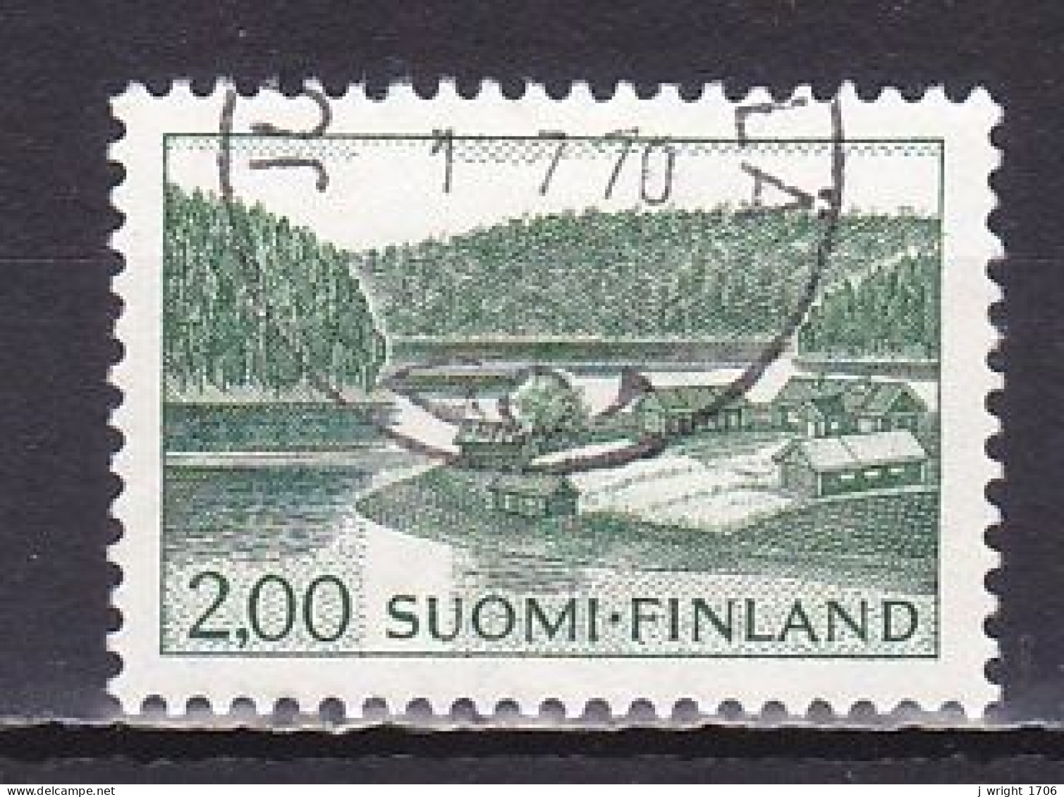 Finland, 1964, Lakeside Farm, 2.00mk, USED - Used Stamps