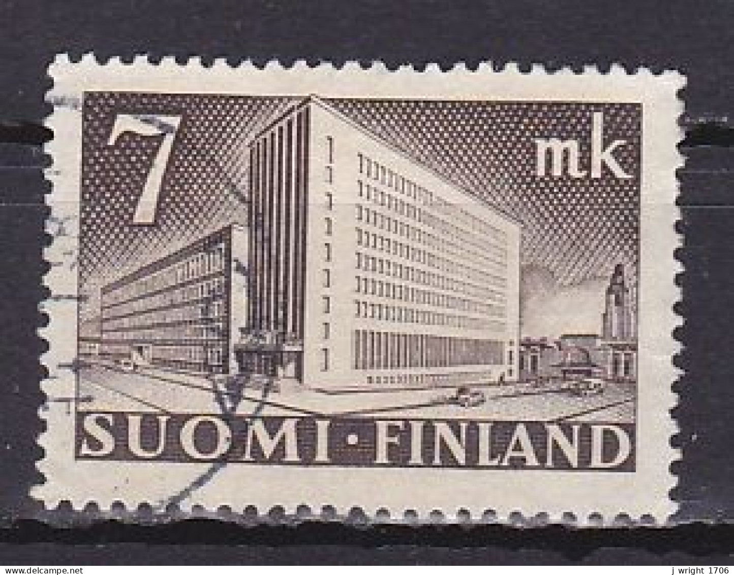 Finland, 1942, Helsinki Post Office, 7mk, USED - Used Stamps