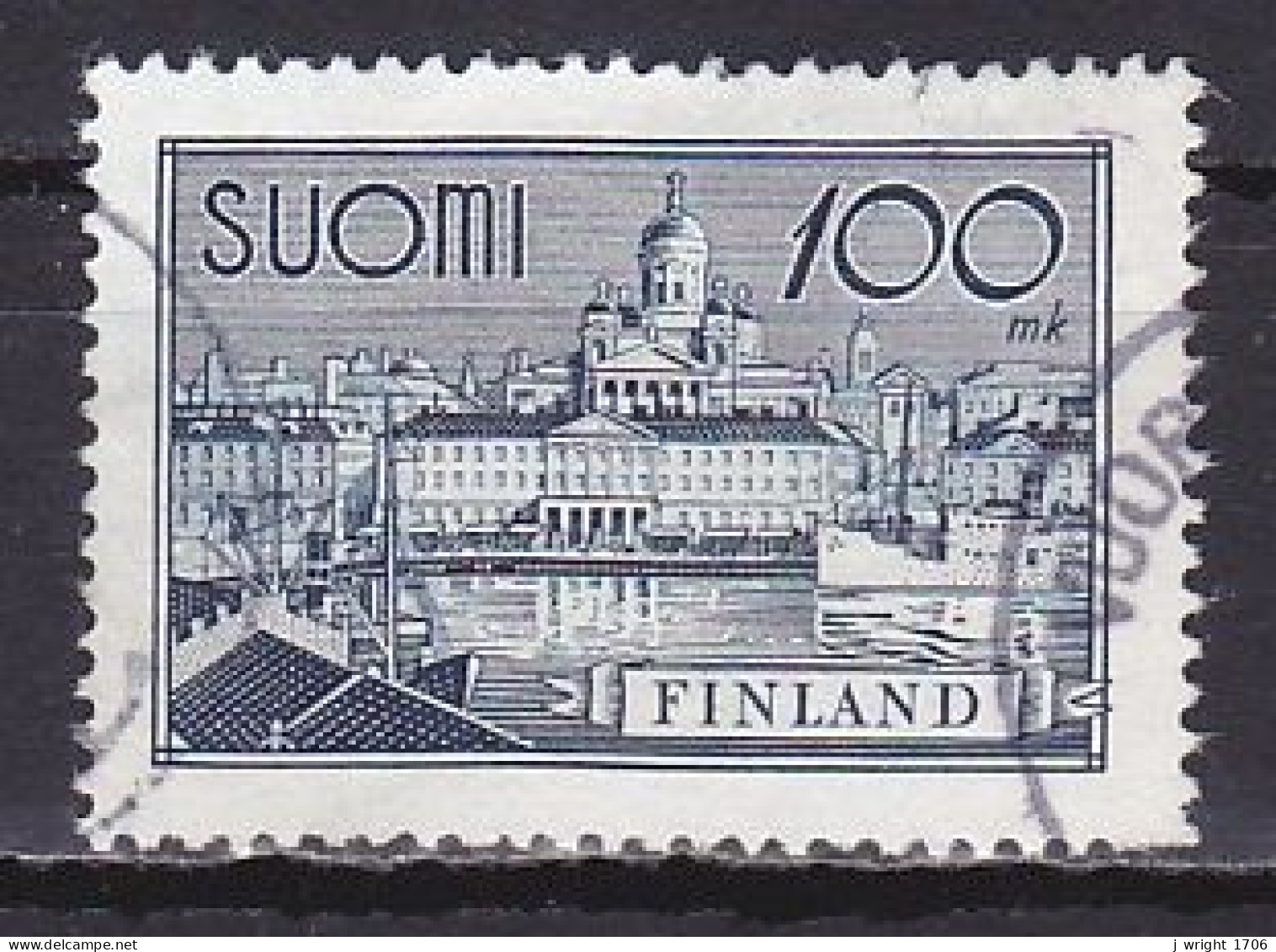 Finland, 1942, Helsinki Harbour, 100mk, USED - Oblitérés