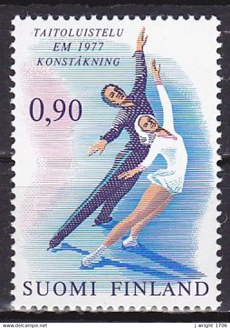 Finland, 1976, European Figureskating Championships, 0.90mk, MNH - Ongebruikt