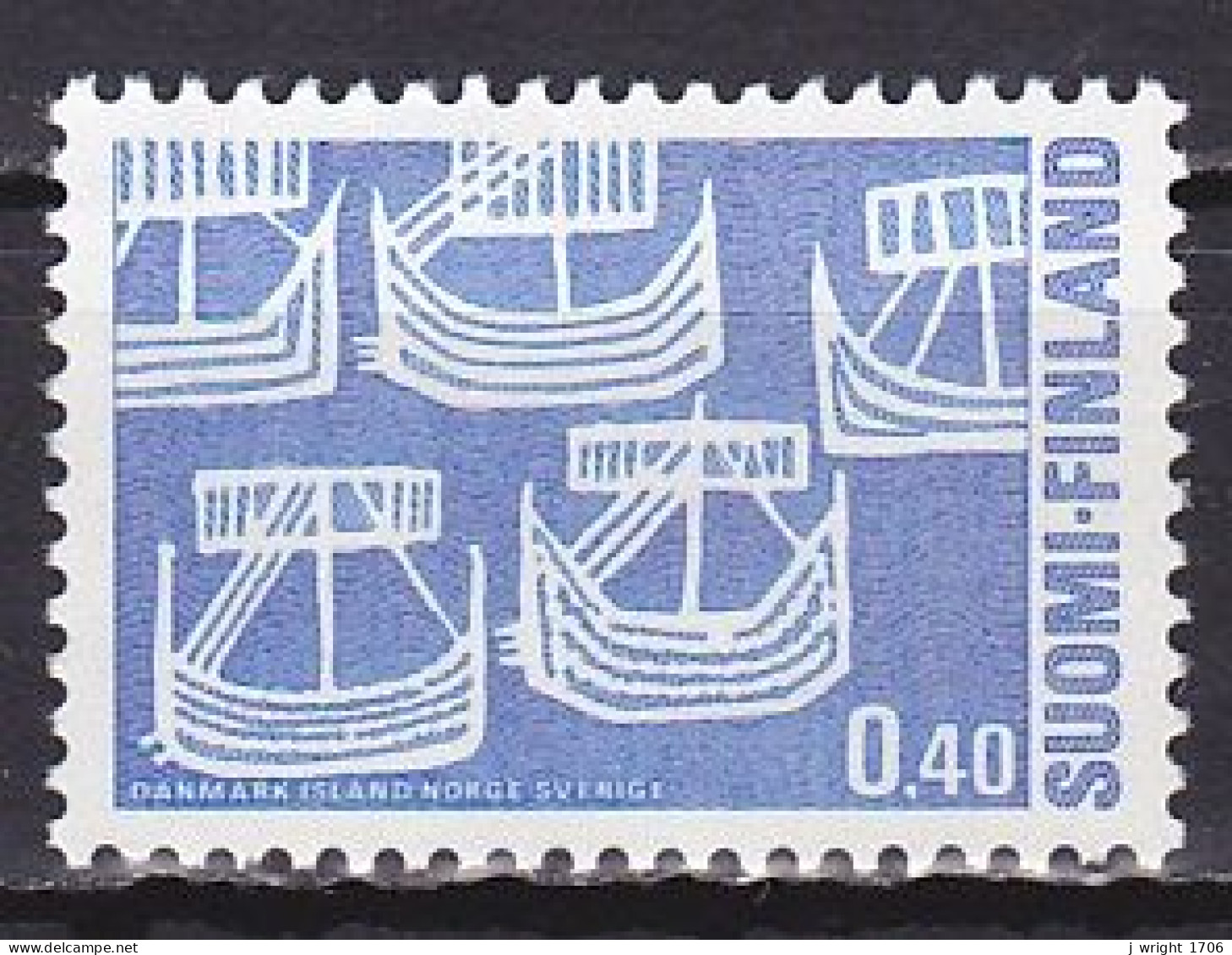 Finland, 1969, Nordic Co-operation Issue, 0.40mk, MNH - Unused Stamps