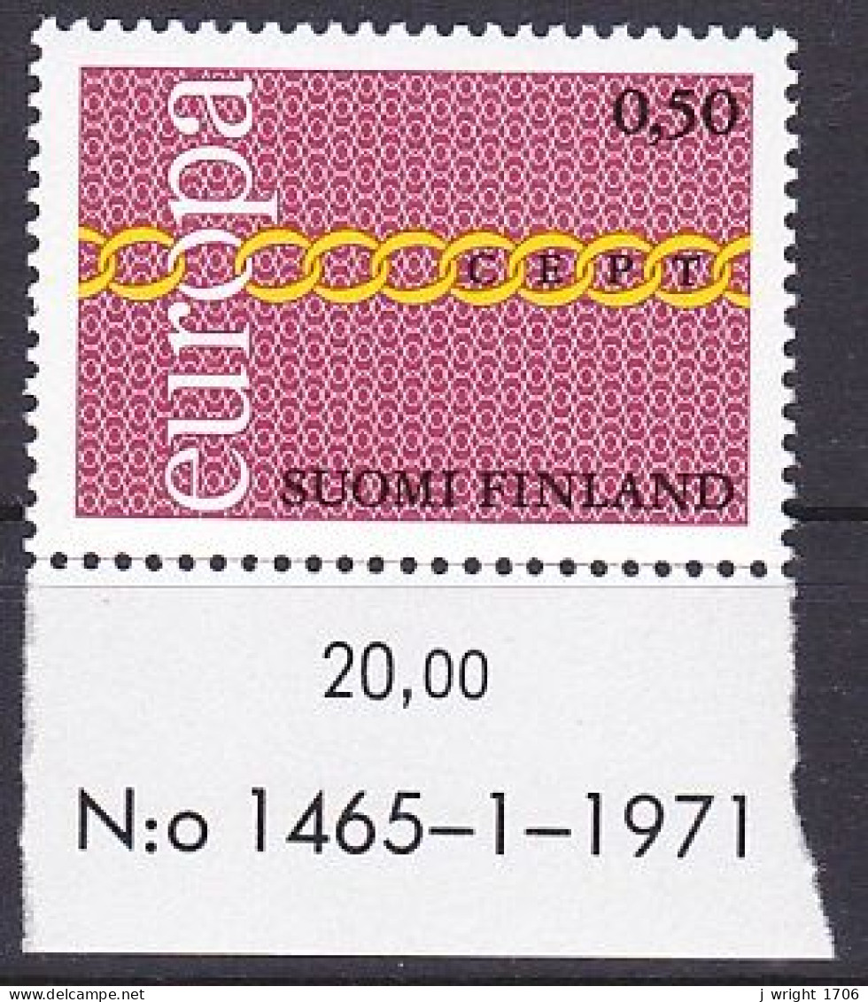 Finland, 1971, Europa CEPT, 0.50mk, MNH - Ungebraucht