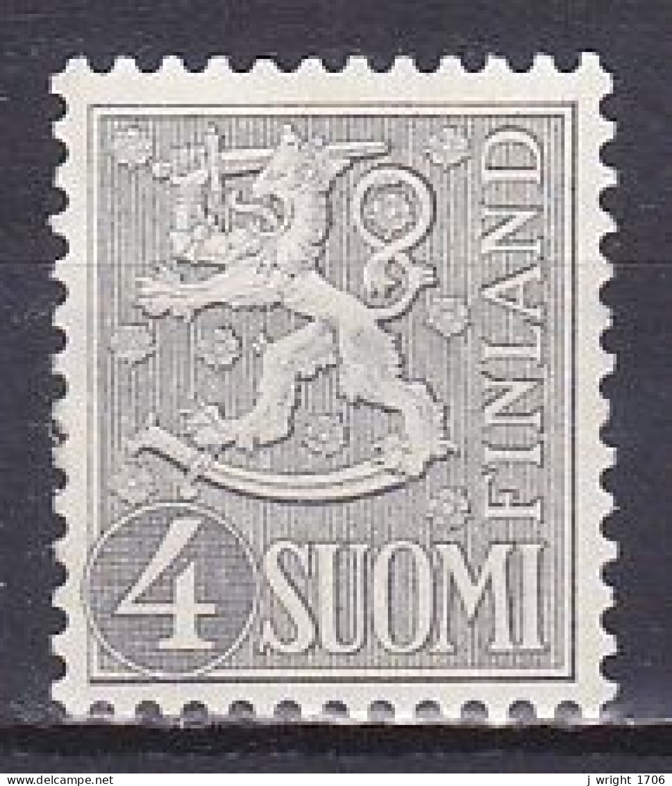 Finland, 1958, Lion, 4mk, MH - Unused Stamps