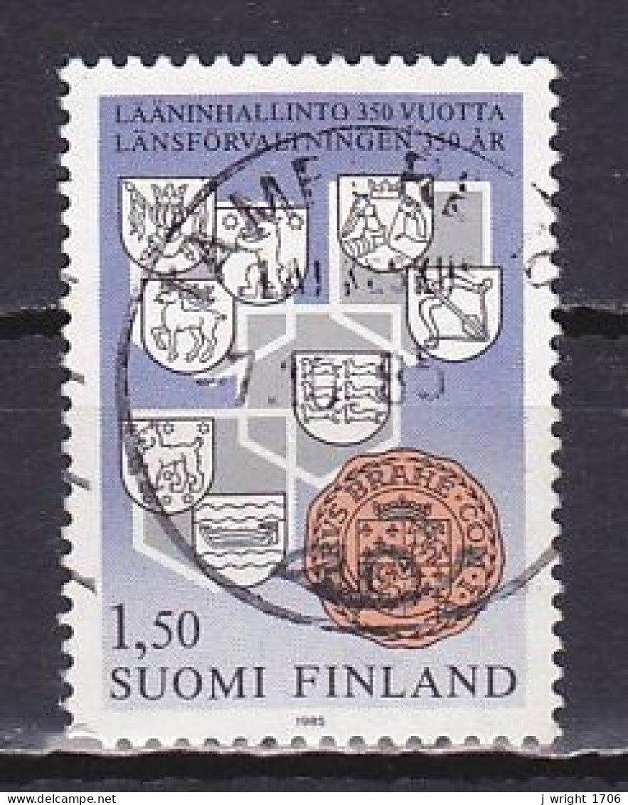 Finland, 1985, Provincial Administration 350th Anniv, 1.50mk, USED - Gebruikt