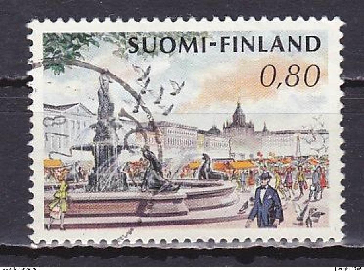 Finland, 1976, Helsinki Market Square, 0.80mk, USED - Gebraucht