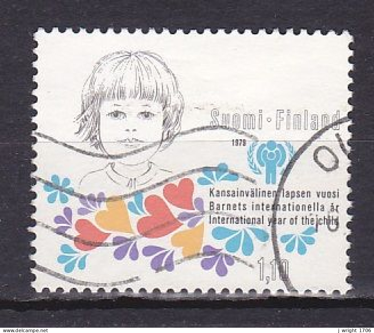 Finland, 1979, International Year Of The Child, 1.10mk, USED - Gebraucht