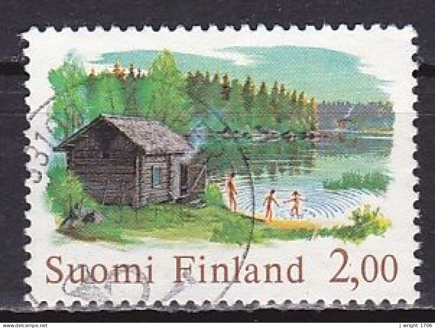 Finland, 1977, Lakeside Sauna, 02.00mk, USED - Used Stamps