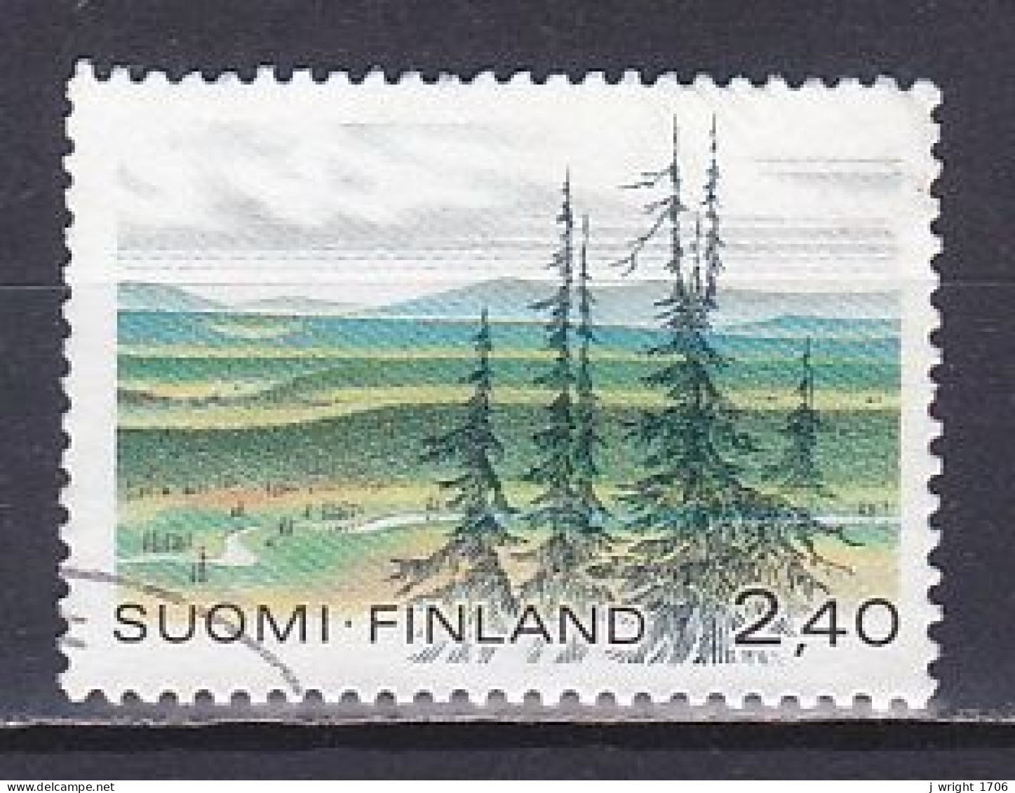 Finland, 1988, National Parks/Urho-Kekkonen, 2.40mk, USED - Usati