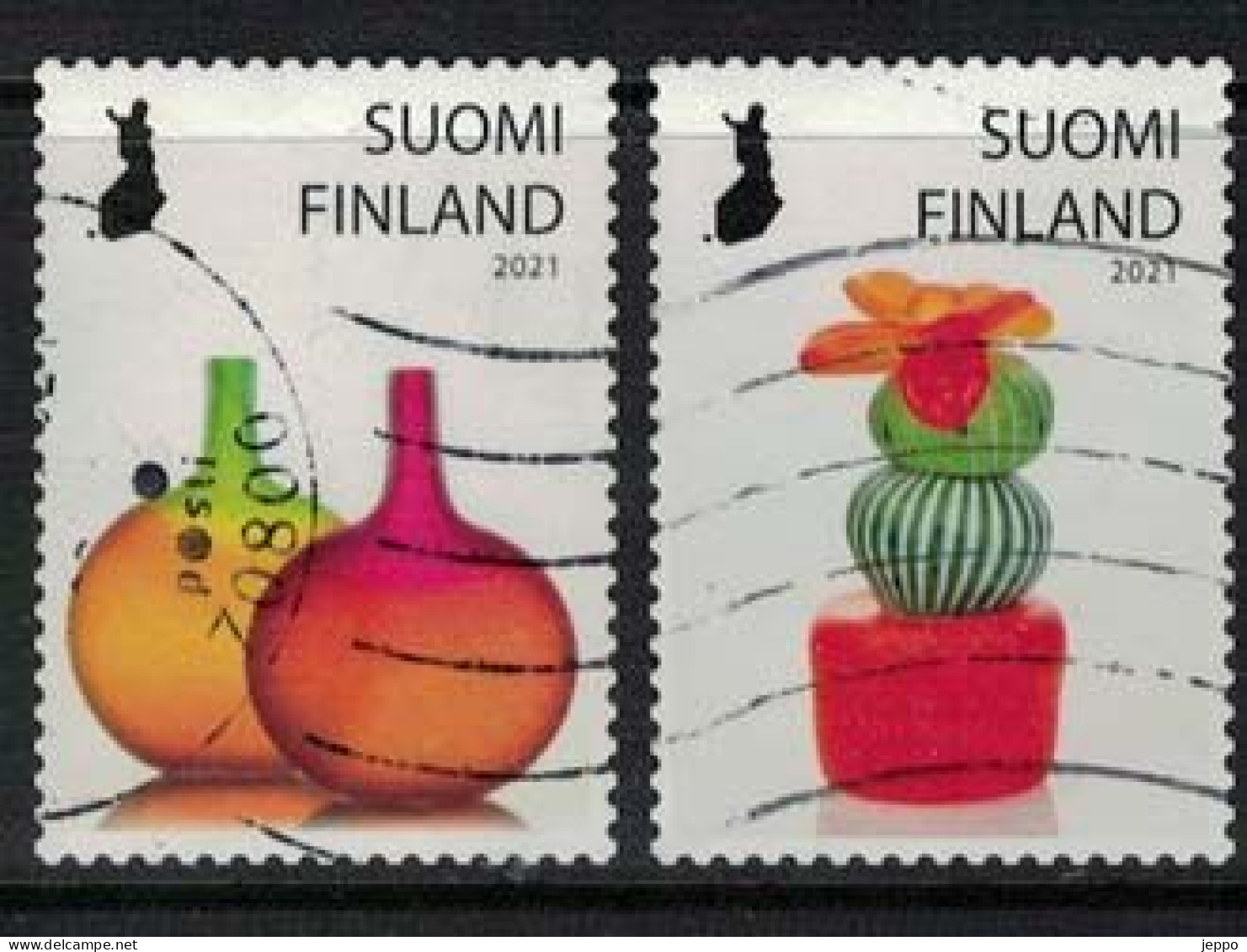 2021 Finland, Posti's Art Prize, Complete Set Used. - Usados