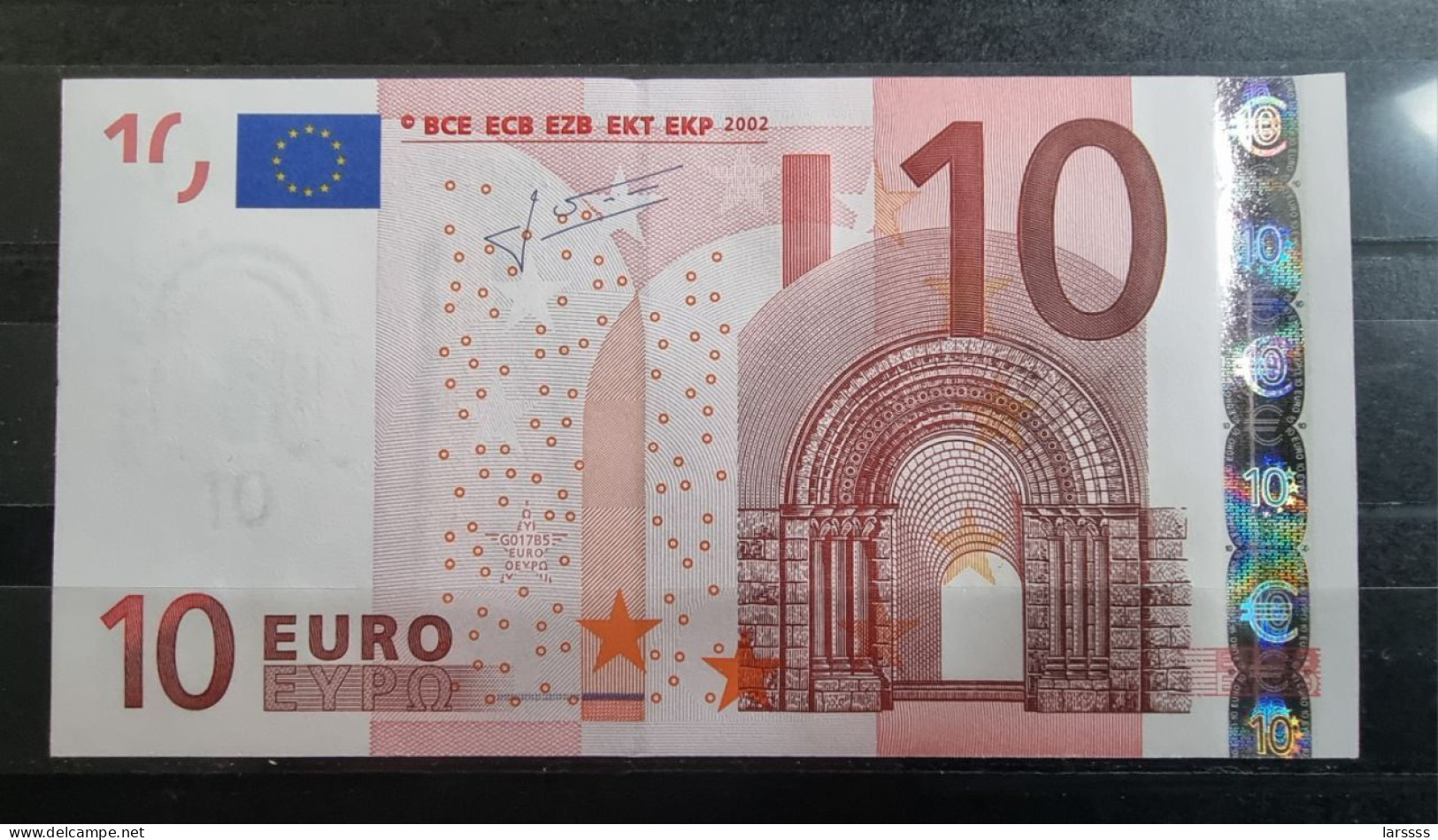 1 X 10€ Euro Trichet G017B5 X60526559999 - UNC RARE Number - 10 Euro