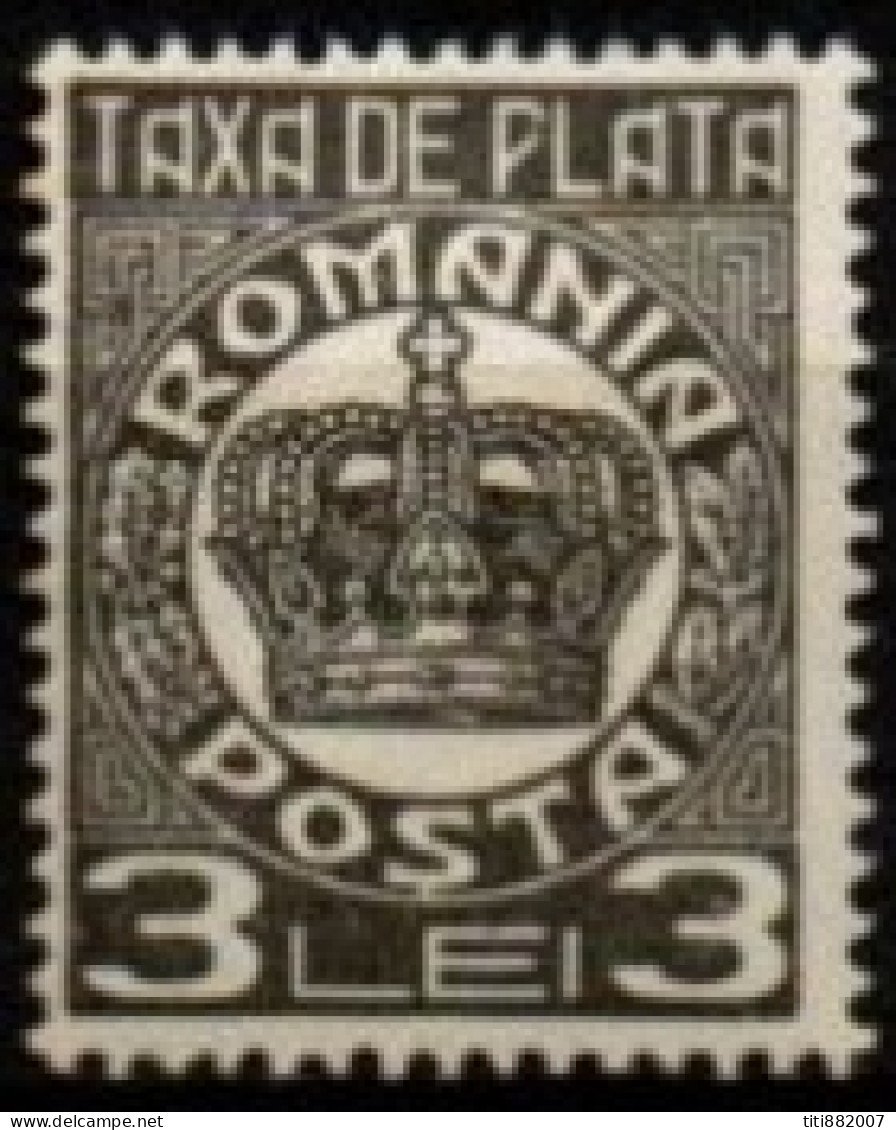 ROUMANIE    -   Taxe  -    1932  . Y&T  N° 93 * - Port Dû (Taxe)