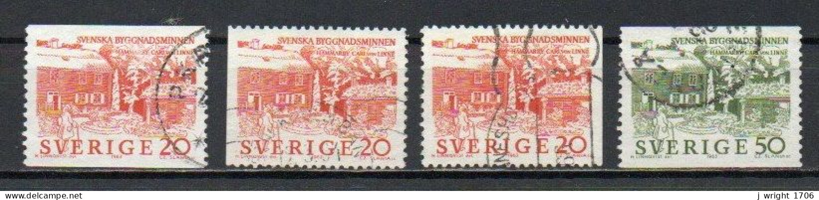 Sweden, 1963, Linnaeus' House Hammarby, Set, USED - Gebraucht