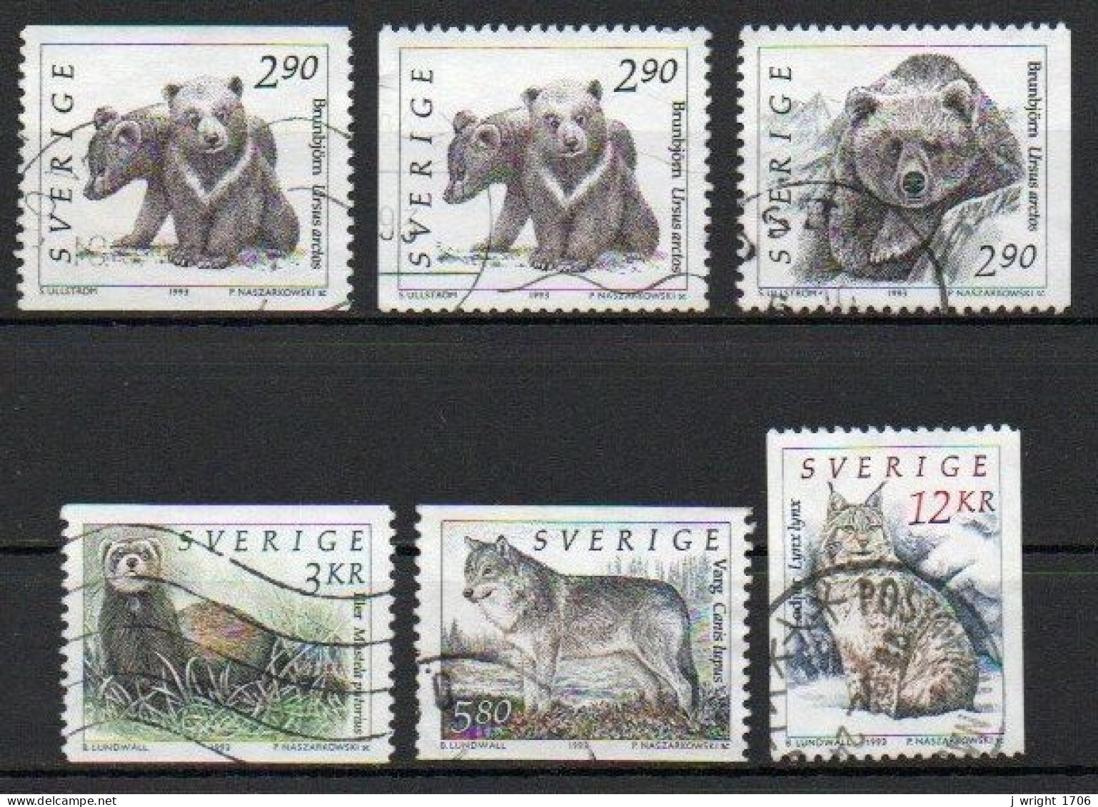 Sweden, 1993, Wildlife, Set, USED - Used Stamps