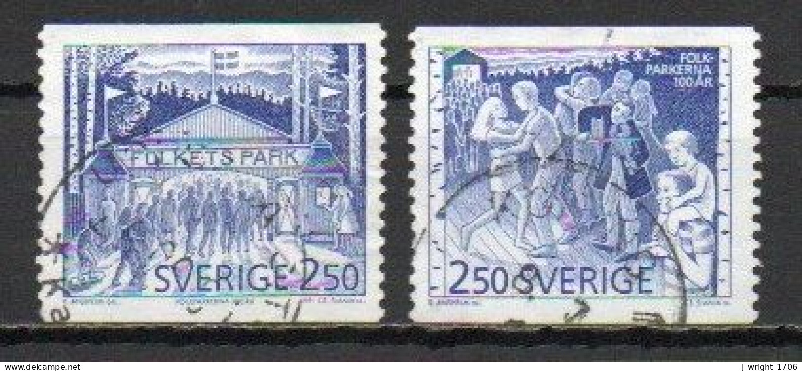 Sweden, 1991, Public Amusement Parks Centenary, Set, USED - Gebraucht