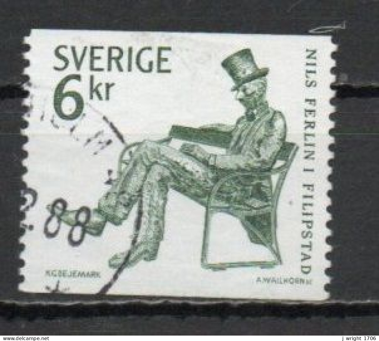 Sweden, 1983, Nils Ferlin, 6kr, USED - Used Stamps