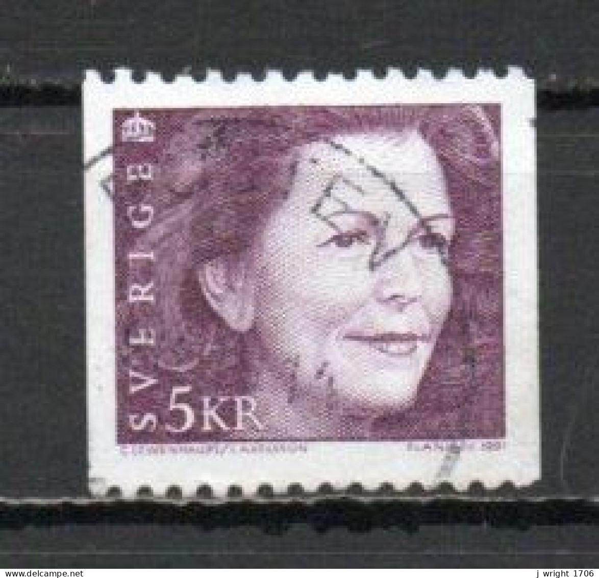 Sweden, 1991, Queen Silvia, 5kr, USED - Oblitérés