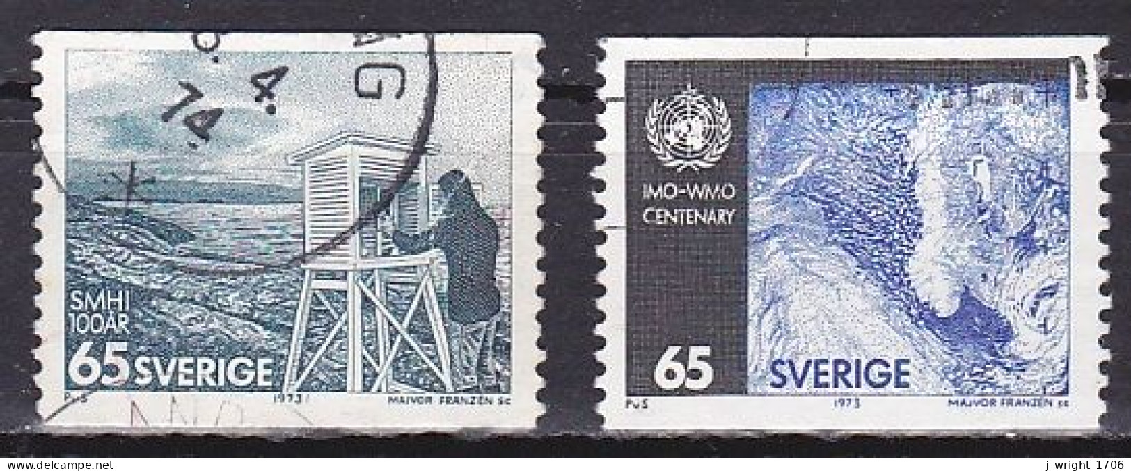 Sweden, 1973, Meteorological Service, Set, USED - Oblitérés