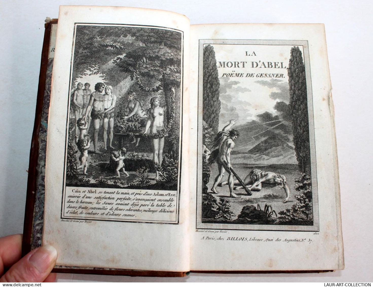 LA MORT D'ABEL POEME EN 5 CHANTS De GESSNER + PREFACE De P. CANAMUS 1802 BILLOIS / ANCIEN LIVRE XIXe SIECLE (1803.144) - French Authors