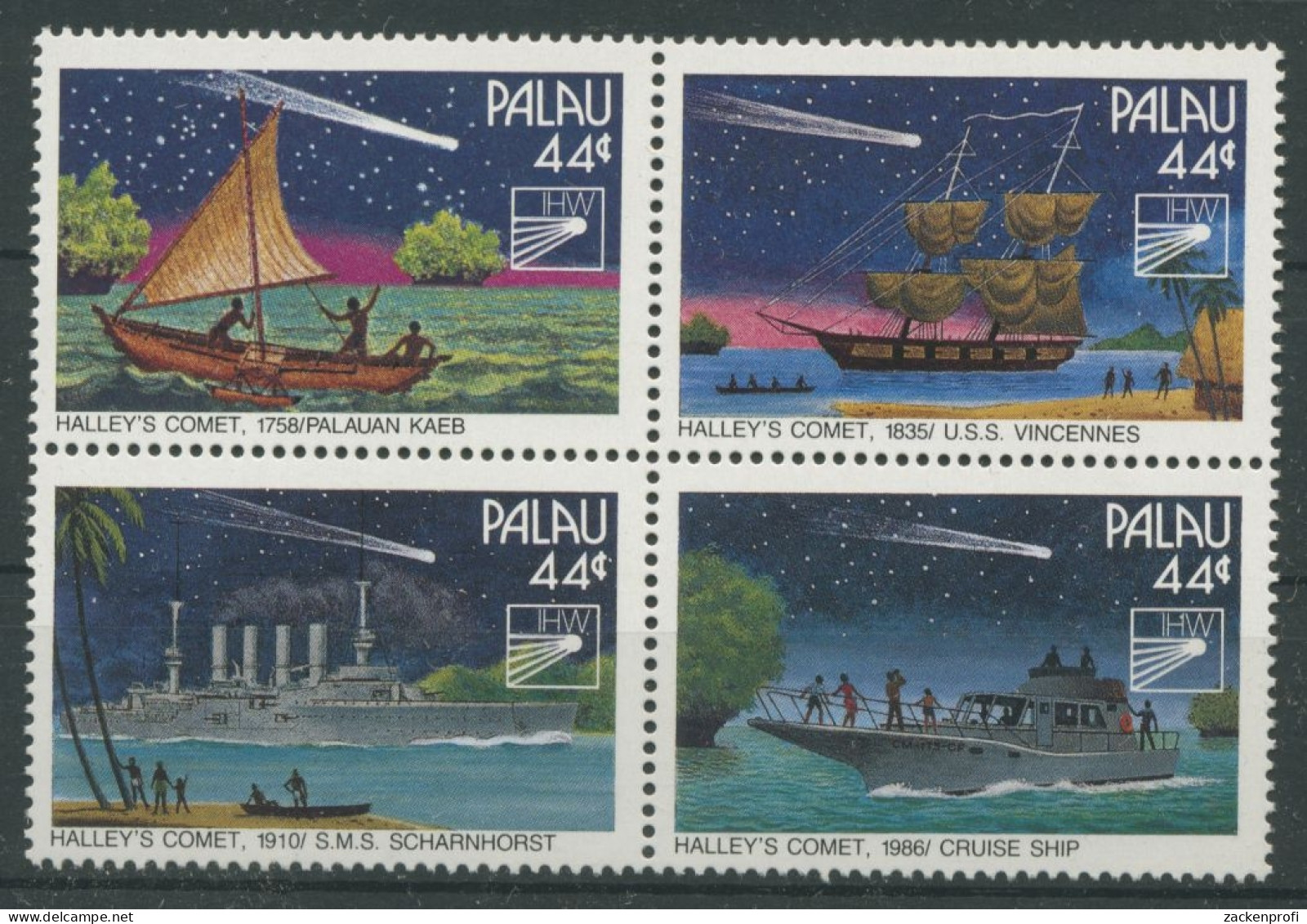 Palau 1985 Haleyscher Komet 97/00 ZD Postfrisch - Palau