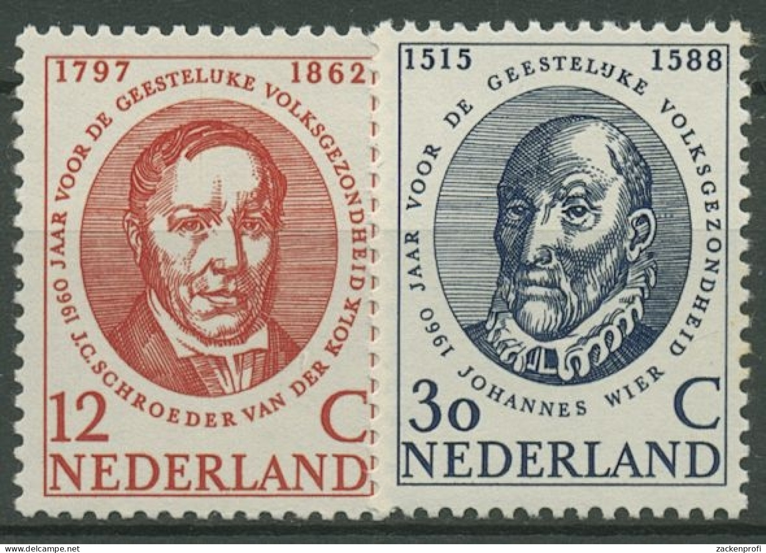 Niederlande 1960 Gesundheit Ärzte 751/52 Postfrisch - Ungebraucht