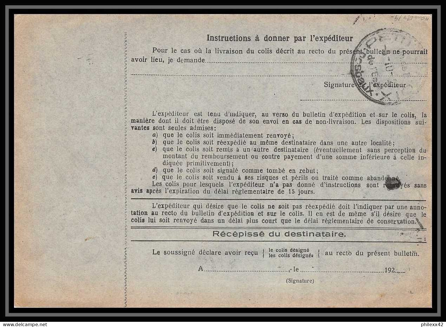 25241/ Bulletin D'expédition France Colis Postaux Fiscal Bas-Rhin Strasbourg 4 Pour Salins Jura 1927 Merson N°145 - Covers & Documents