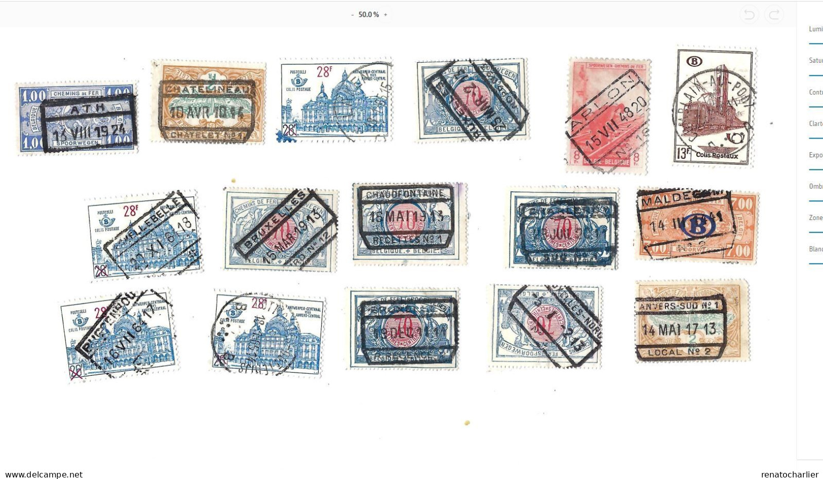 Collection De 80 Timbres Oblitérés. - Autres & Non Classés