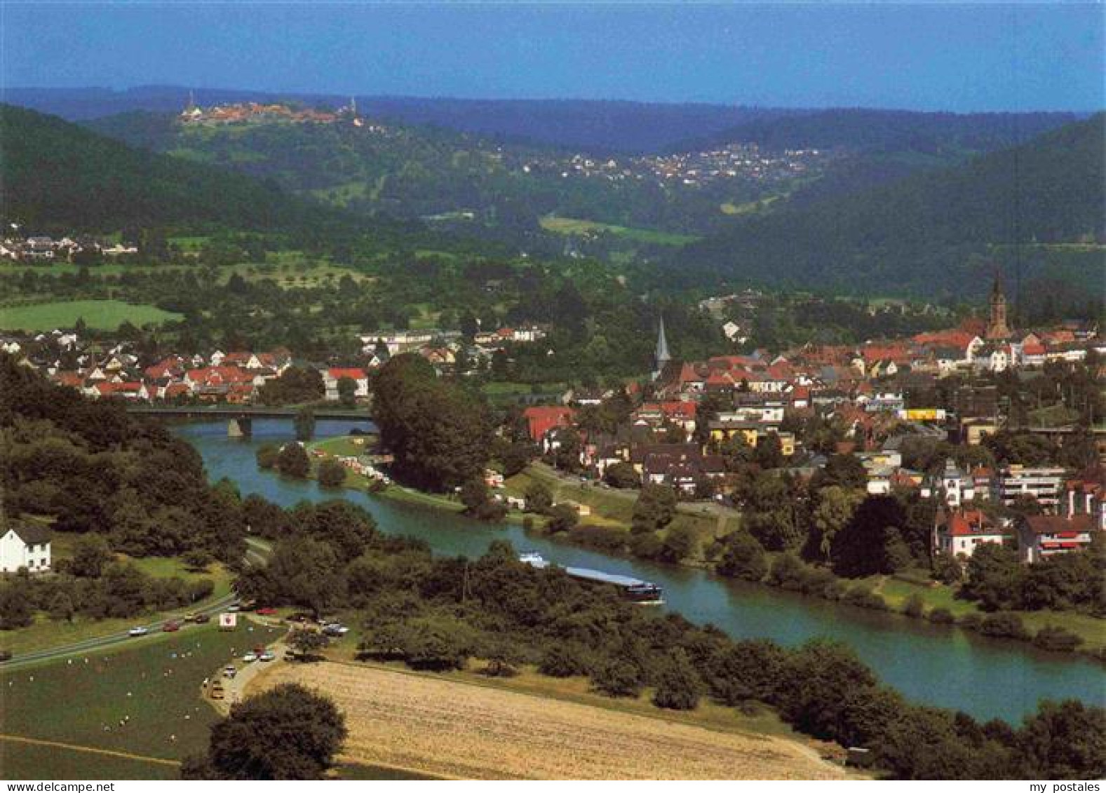 73971556 Neckargemuend Fliegeraufnahme Mit Dilsberg - Neckargemuend