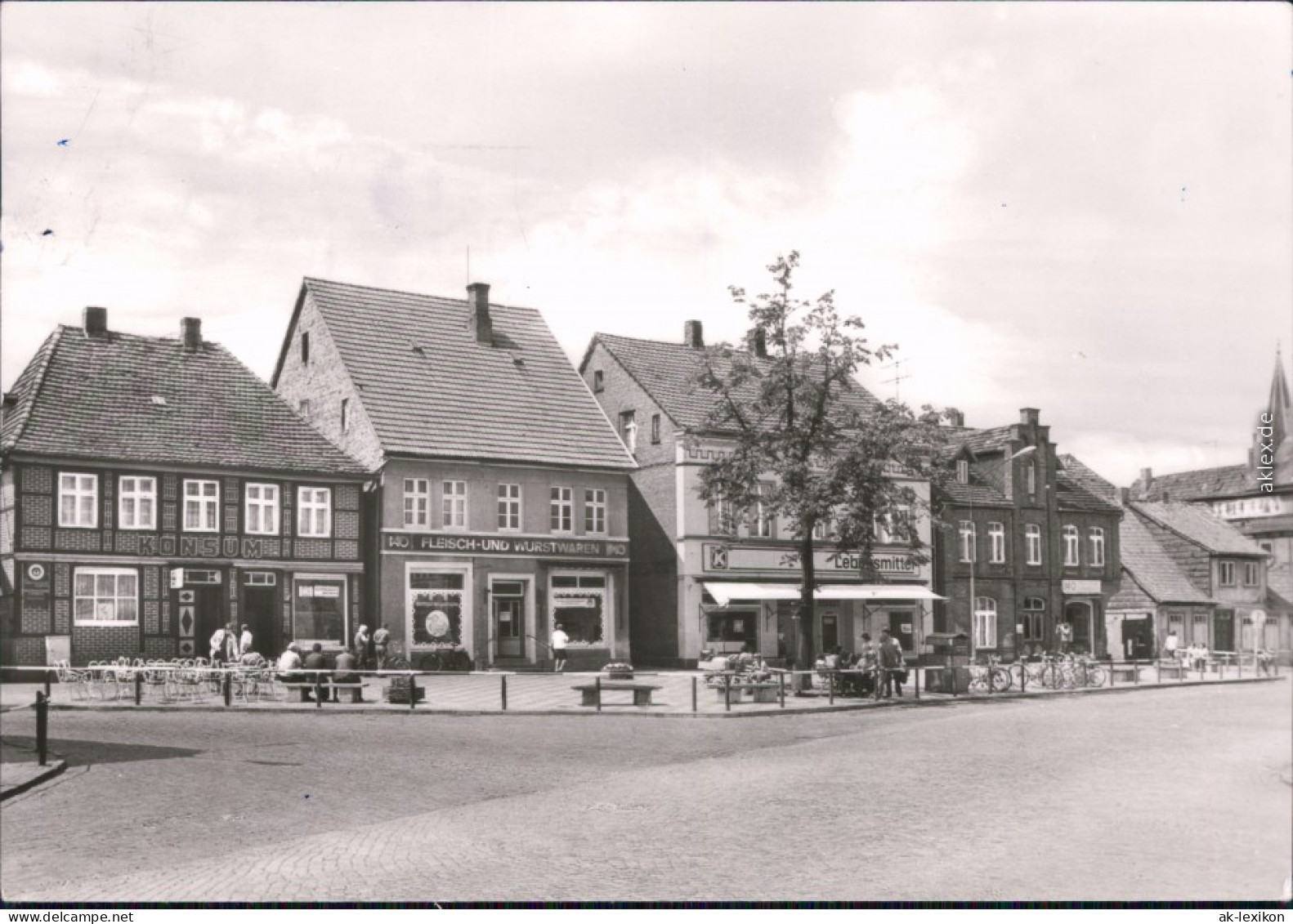 Foto Ansichtskarte  Hagenow Rudolf Breitscheid Platz 1980 - Hagenow