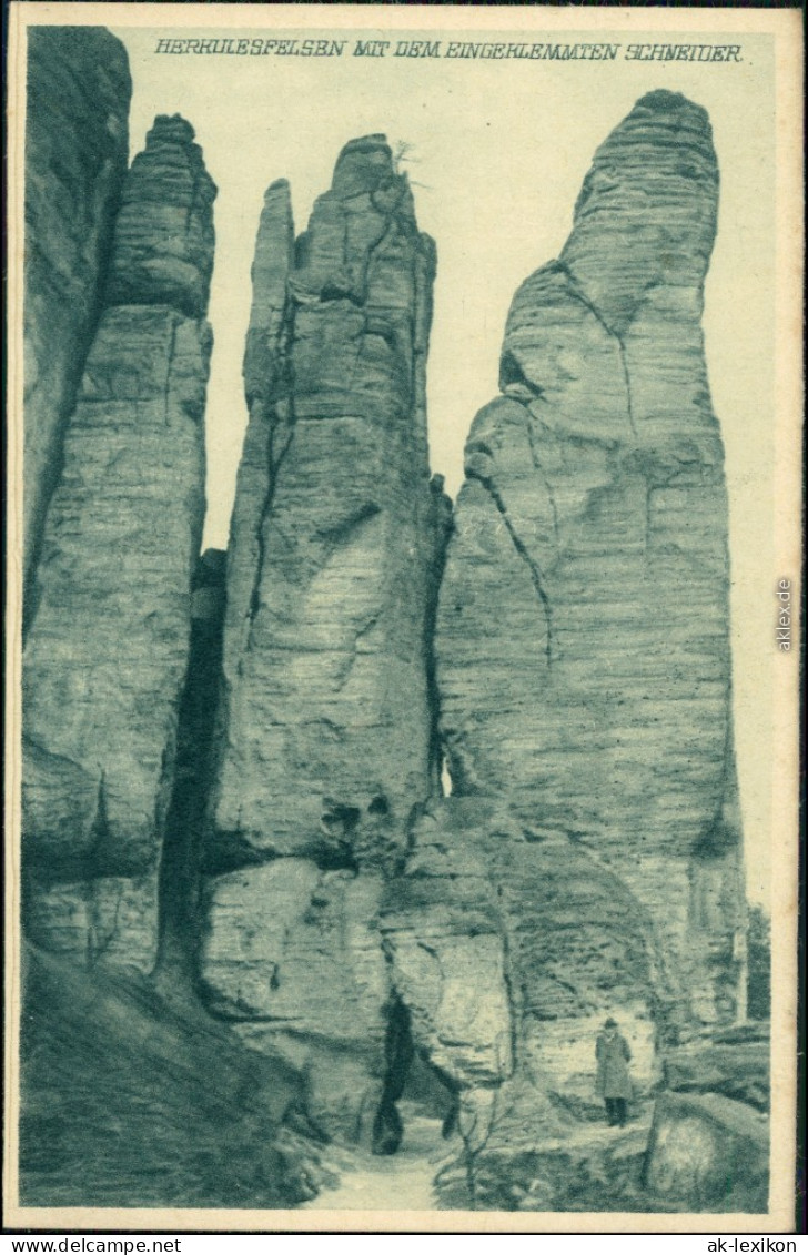 Bielatal-Rosenthal-Bielatal Mit Dem Eingeklemmten Schneider 1929 Privatfoto - Rosenthal-Bielatal