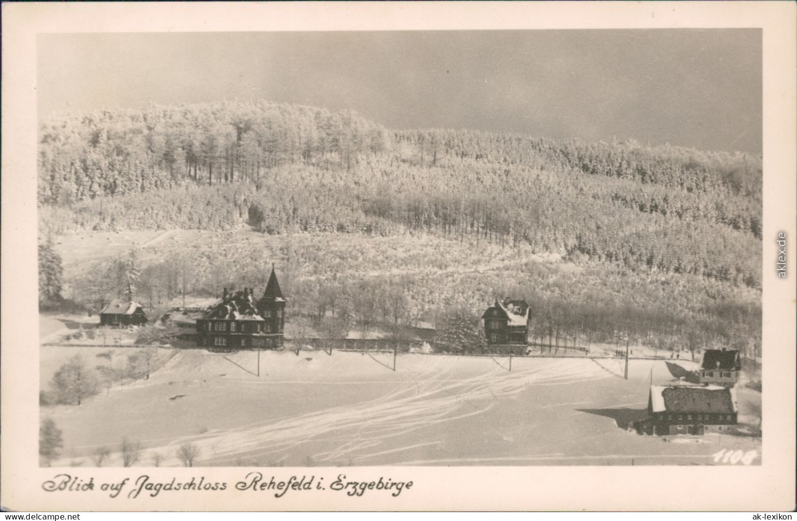 Ansichtskarte Rehefeld-Altenberg (Erzgebirge) Jagdschloss Im Winter 1978 - Rehefeld