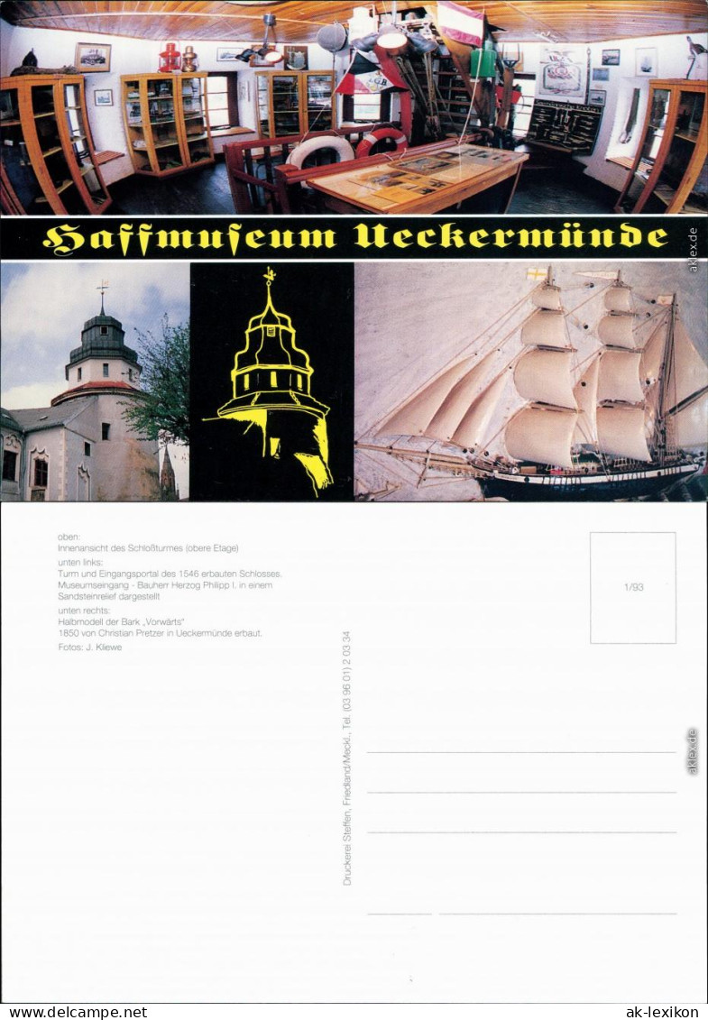 Ansichtskarte Ueckermünde Haffmuseum 1993 - Ueckermuende