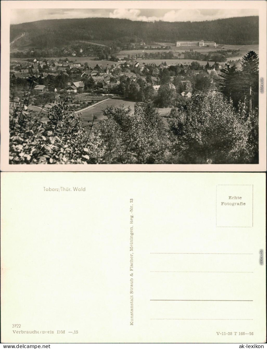 Ansichtskarte Tabarz/Thüringer Wald Blick Auf Den Ort 1956 - Tabarz