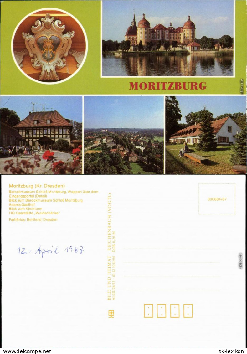 Moritzburg  Wappen über Dem Eingangaportal  HO-Gaststätte "Waldschänke" 1987 - Moritzburg