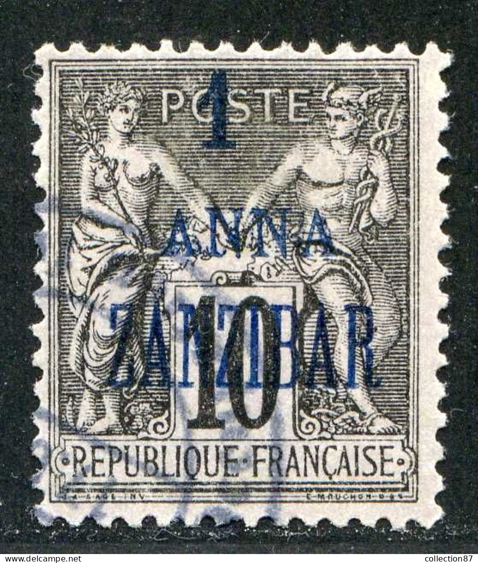 REF 090 > ZANZIBAR < N° 20 Ø Type II > Used - Oblitéré Ø Dos Visible - Used Stamps