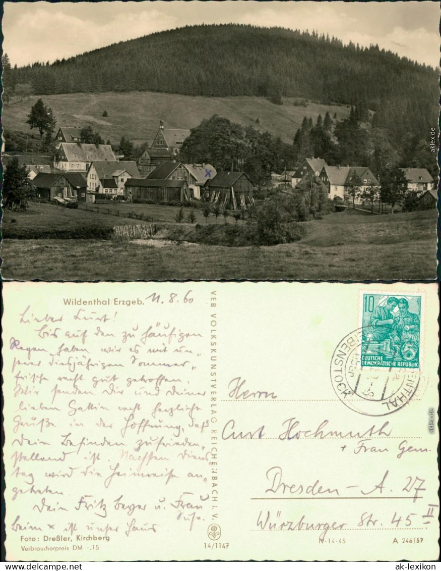 Ansichtskarte Wildenthal-Eibenstock Blick Auf Den Ort 1960 - Eibenstock