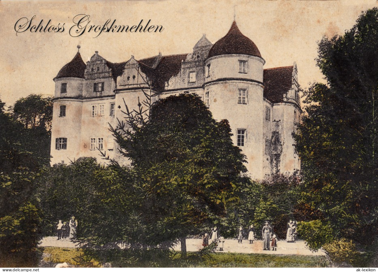 Ansichtskarte Großkmehlen-Ortrand Schloss Großkmehlen 1910 Neudruck 2018 - Ortrand