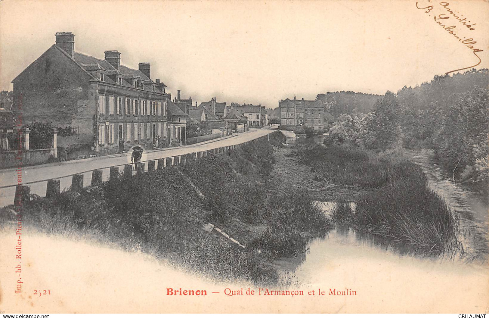 89-BRIENON-Quai De L'Armancon Et Le Moulin-N 6003-A/0259 - Brienon Sur Armancon