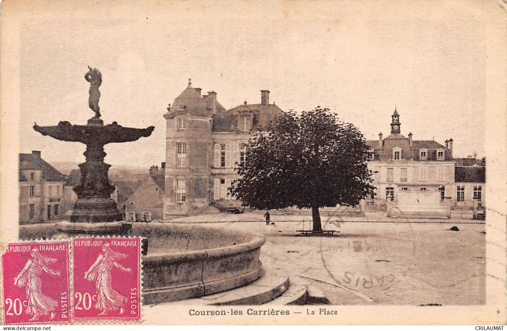 89-COURSON LES CARRIERES-La Place-N 6005-E/0025 - Courson-les-Carrières