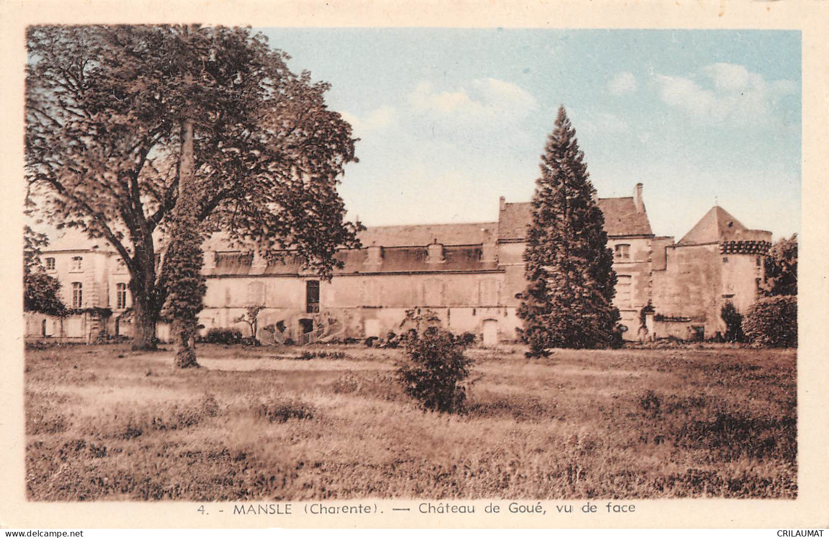16-MANSLE-Château De Goué-N 6006-B/0047 - Mansle