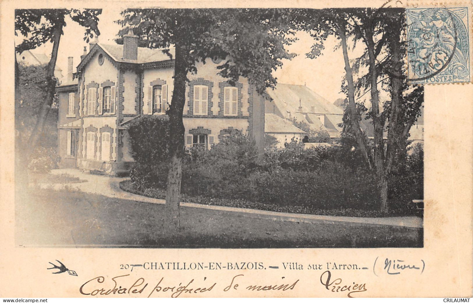 58-CHATILLON EN BAZOIS-VILLA SUR L ARRON-N 6010-B/0189 - Chatillon En Bazois