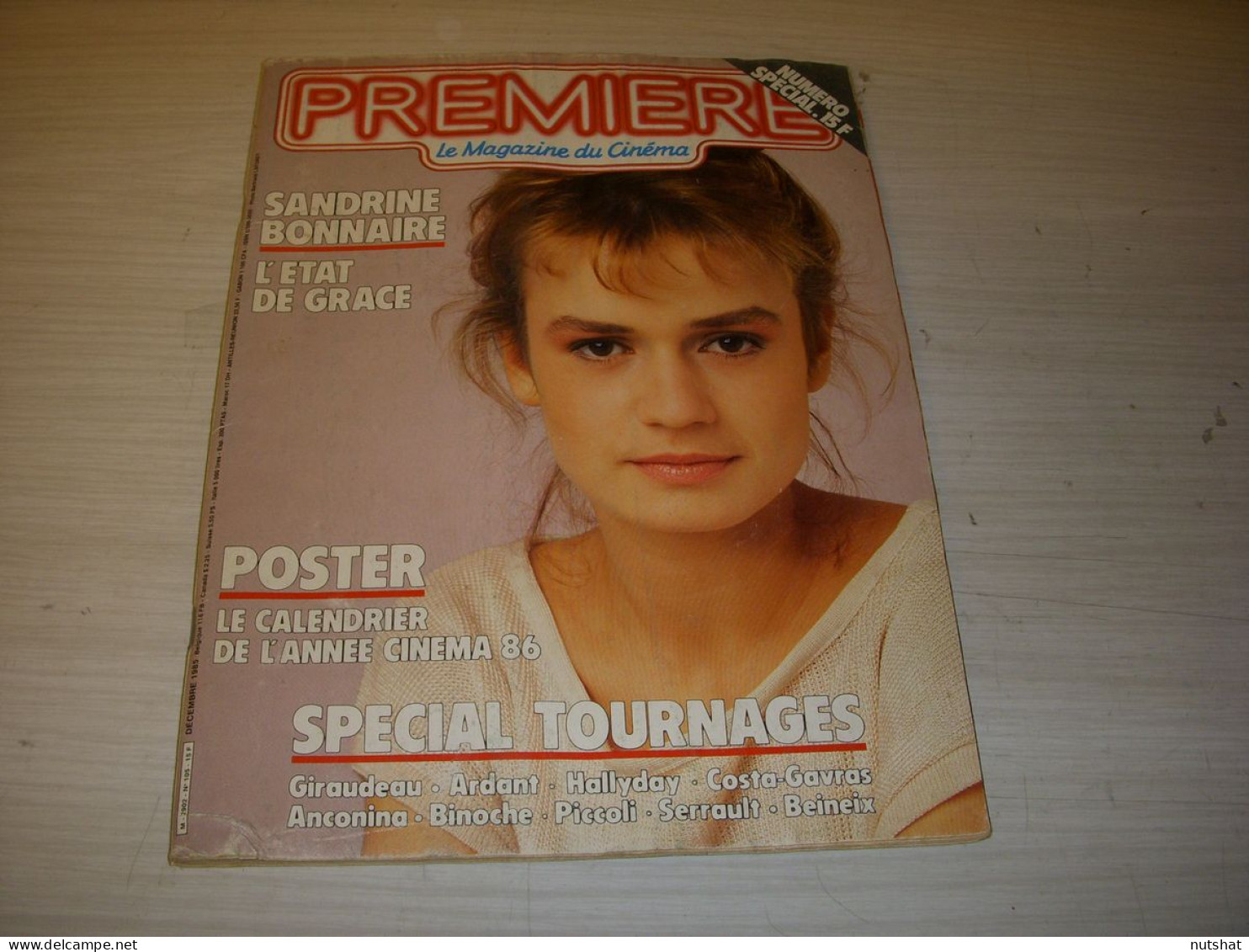 CINEMA PREMIERE 105 12.1985 Sandrine BONNAIRE Bernard GIRAUDEAU STUDIOS DISNEY - Cinema