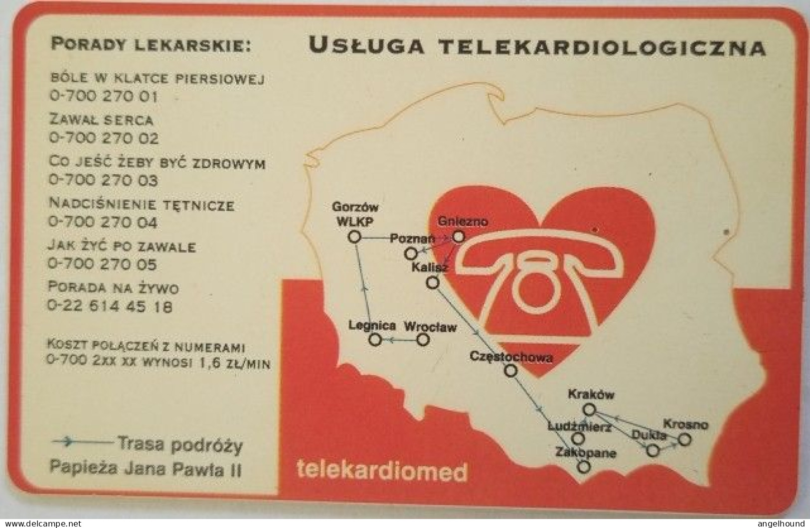 Poland 50 Units Chip Card - Usluga Telecardiologiczna - Pologne