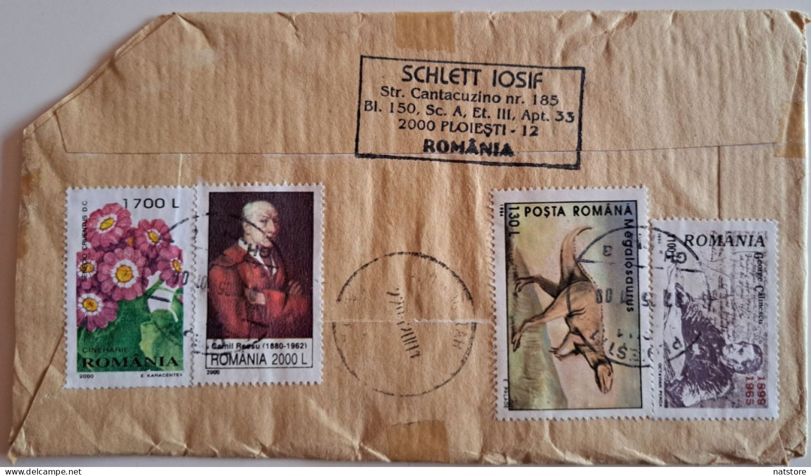 1994.1999.2000..ROMANIA..COVER WITH STAMPS..PAST MAIL - Storia Postale