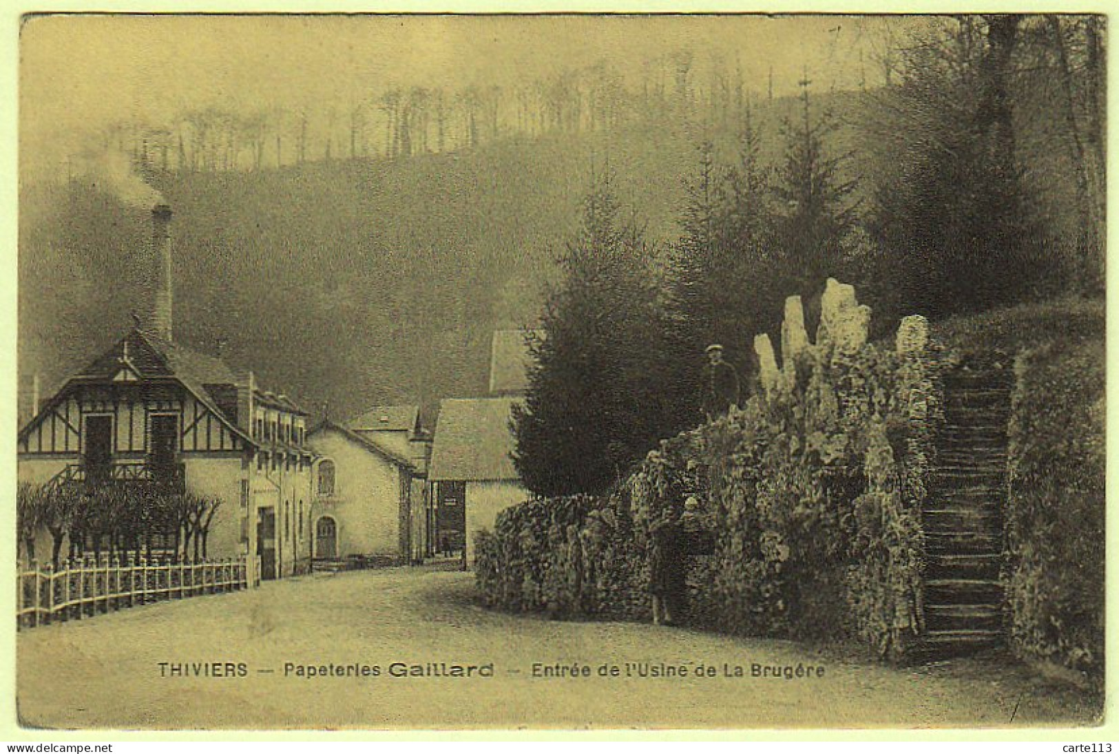 24 - L19219CPA - THIVIERS - Papeterie GAILLARD, Entree Usine - Très Bon état - DORDOGNE - Thiviers