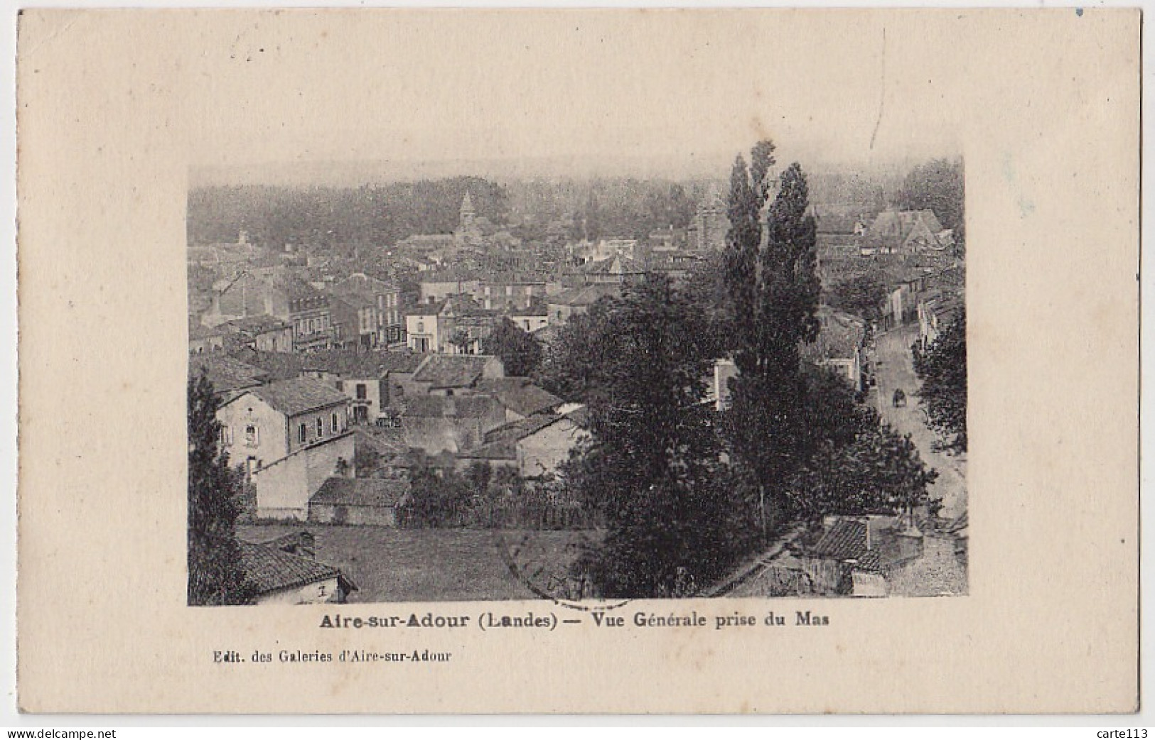 40 - B17089CPA - AIRE SUR ADOUR - Vue Generale Prise Du Mas - Très Bon état - LANDES - Aire