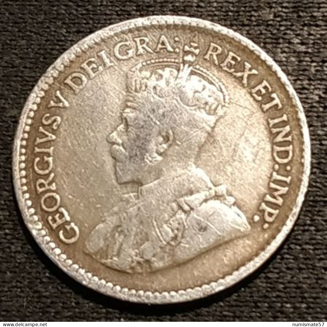 CANADA - 5 CENTS 1918 - Argent - Silver - Georges V - Légende Avec "DEI GRATIA" - KM 22 - Canada