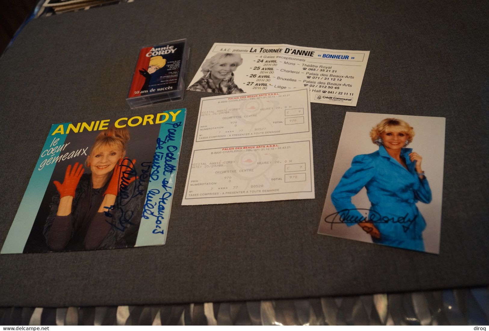 Annie Cordy,belle Collection De 6 Pièces,dédicace,autographe,etc... - Formats Spéciaux