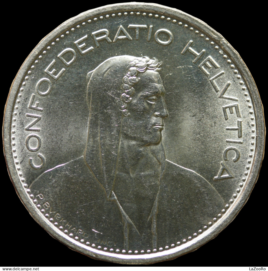 LaZooRo: Switzerland 5 Francs 1966 UNC - Silver - 5 Francs