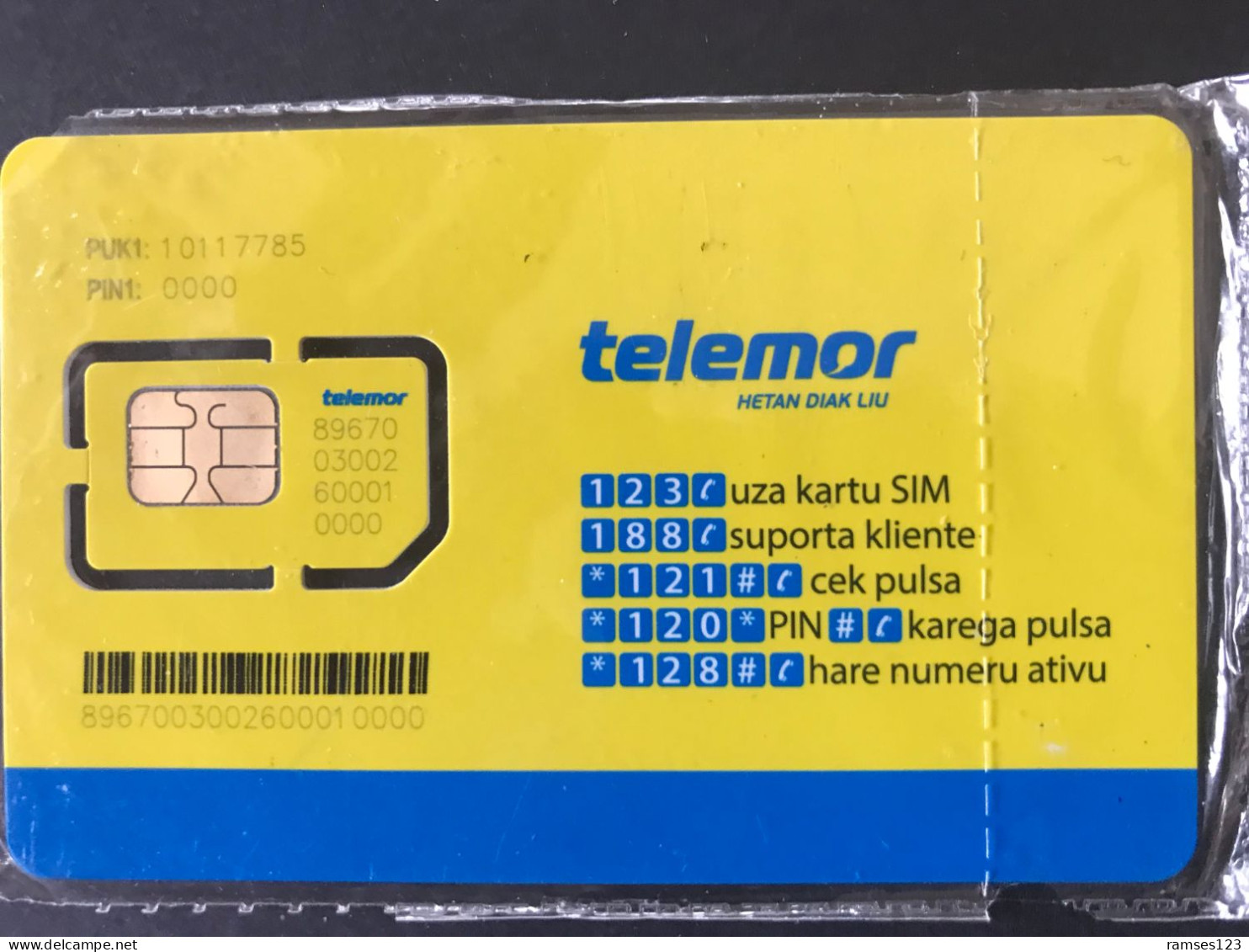 GSM      TELEMOR    TIMOR  ORIENTAL   MINT - East Timor